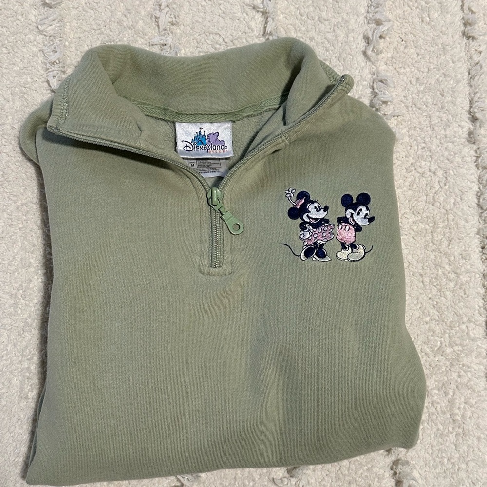 vintage disneyland quarter zip